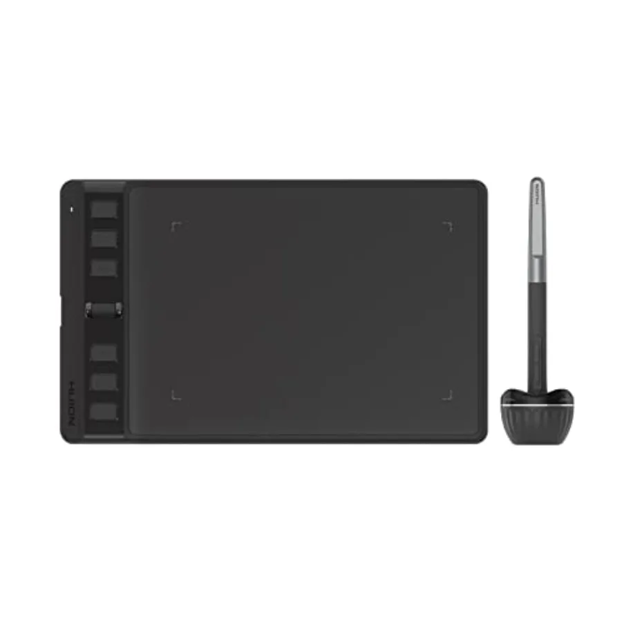 Drawing Tablet Inspiroy 2 Digital Art Tablet with Scroll Wheel 6 Hotkeys Battery-Free Stylus Graphics Tablet for Drawing Design