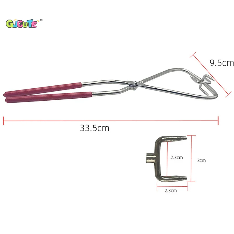 1Pc Stainless Steel Glaze Tongs DIY Pottery Clay Impregnated Pottery Tongs Glaze Clamp Clay Modeling Ceramics Tool