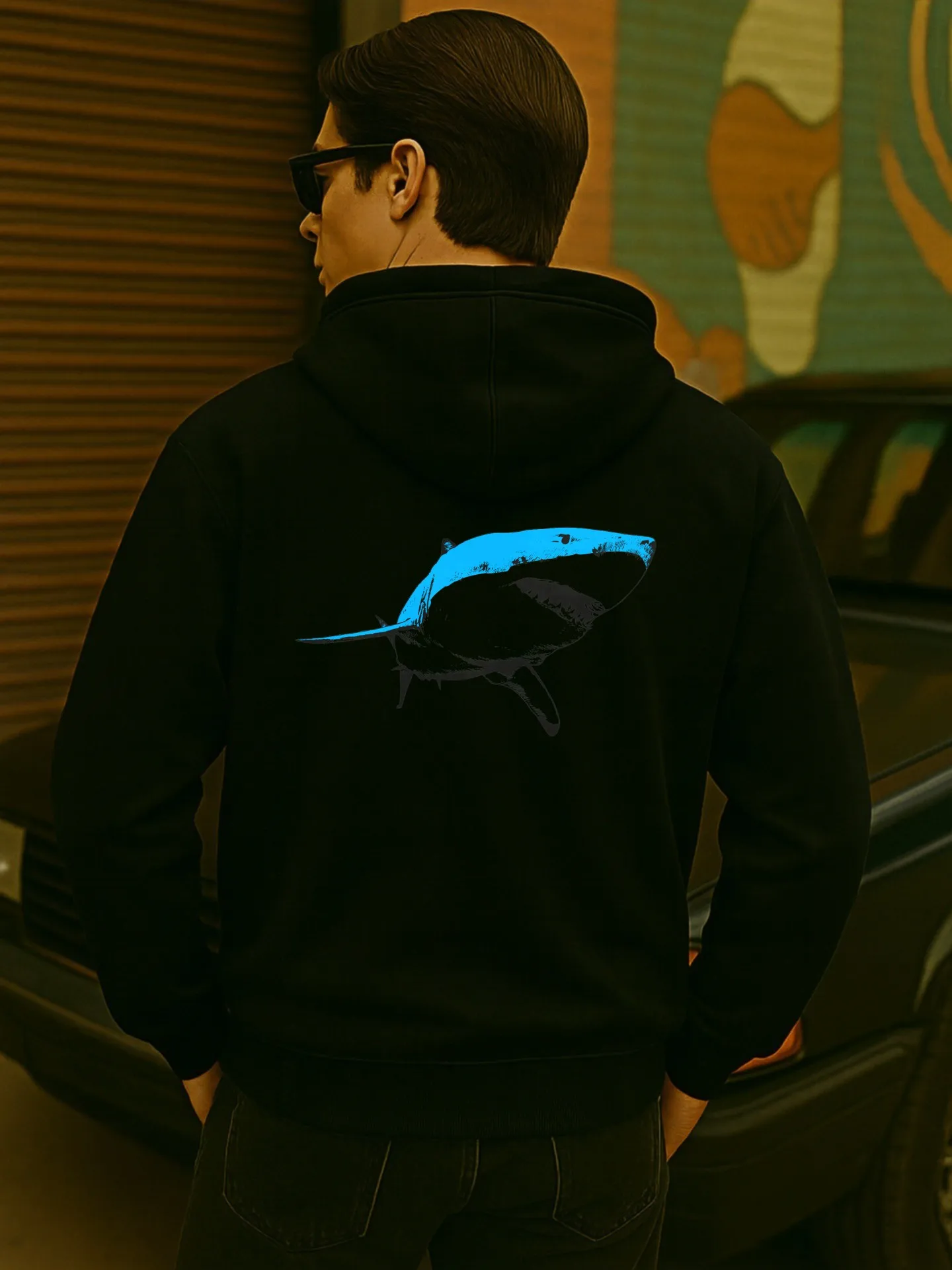 هوديي جرافيك للرجال، طباعة كرتونية، نمط كاجوال، مبطن بالصوف، للشباب، للارتداء اليومي