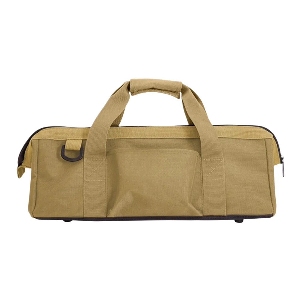 Camping Tool Organizer Bag with Built-in Dividers and Waterproof Base for Hammers Stakes and For Outdoor Equipment