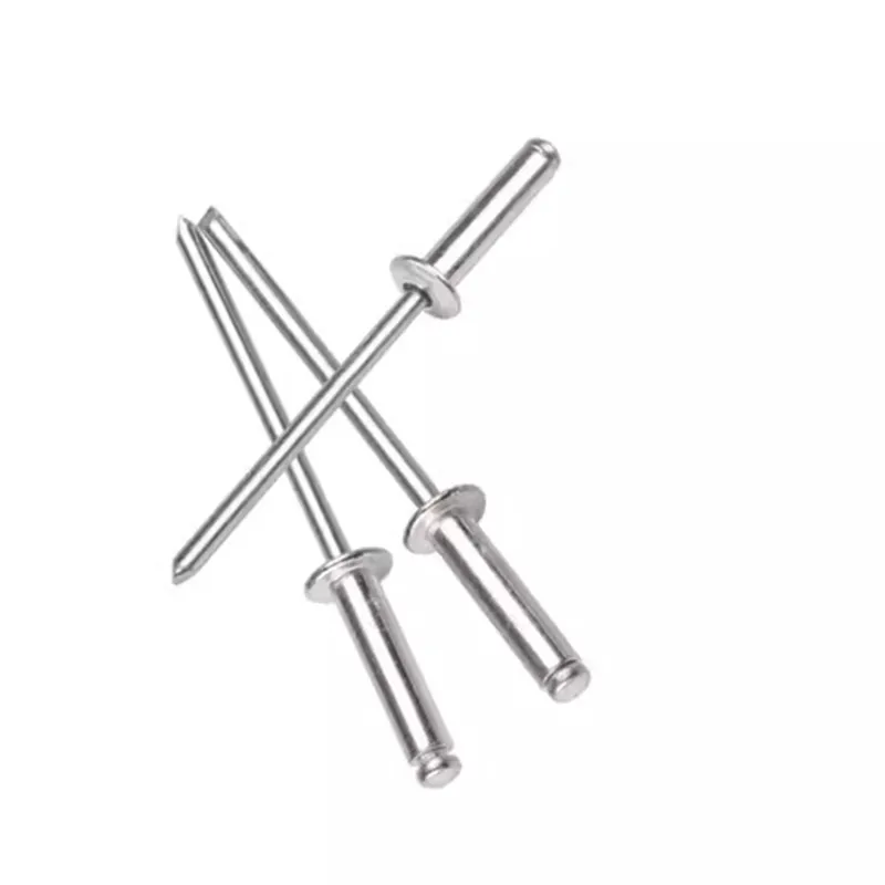 20-100pcs M2.4 M3.2 M4 M5 GB12618 Aluminium Mushroon Head Break Mandrel Blind Rivets Nail Pop Rivets For Furniture Car Aircraft