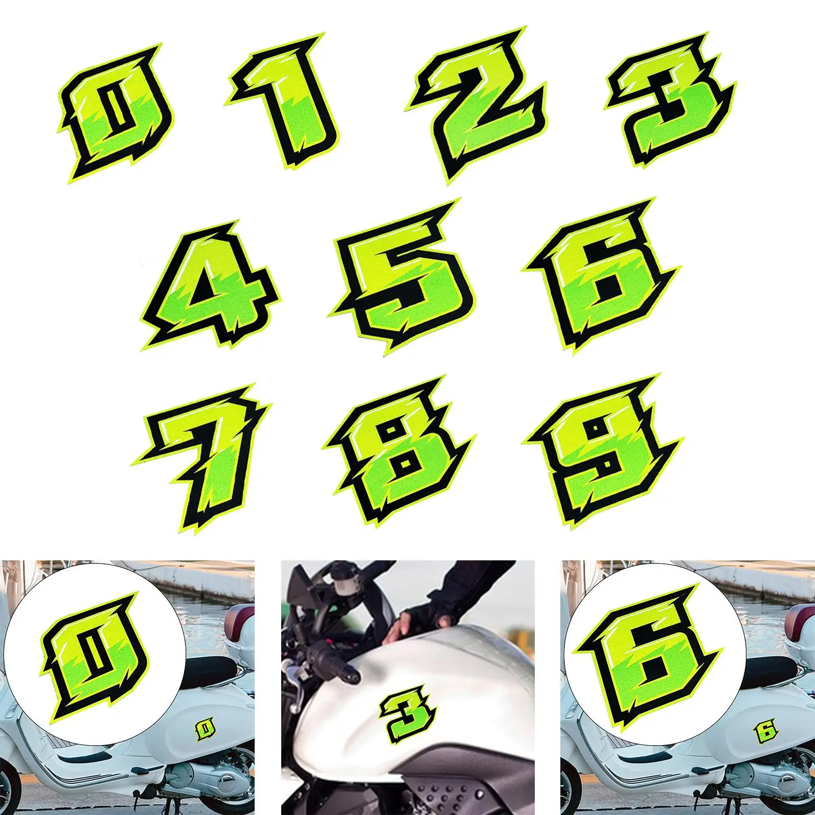 

Наклейка на мотоциклетный шлем, простые в использовании аксессуары, декор для топливного бака мотоцикла