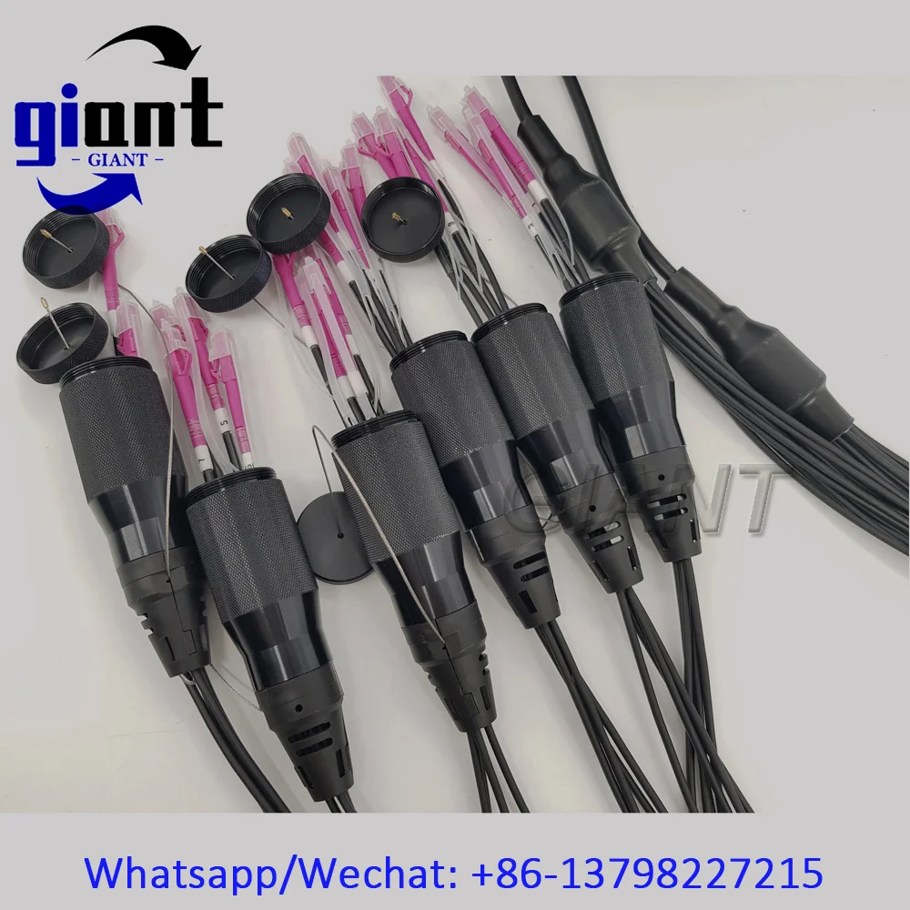 OM4,12C,MM Armored Cable,12Core 250M TPU 6.0mm Black PDLCUPC to PDLCUPC Fiber Optic Patch Cord with REEL PCD380