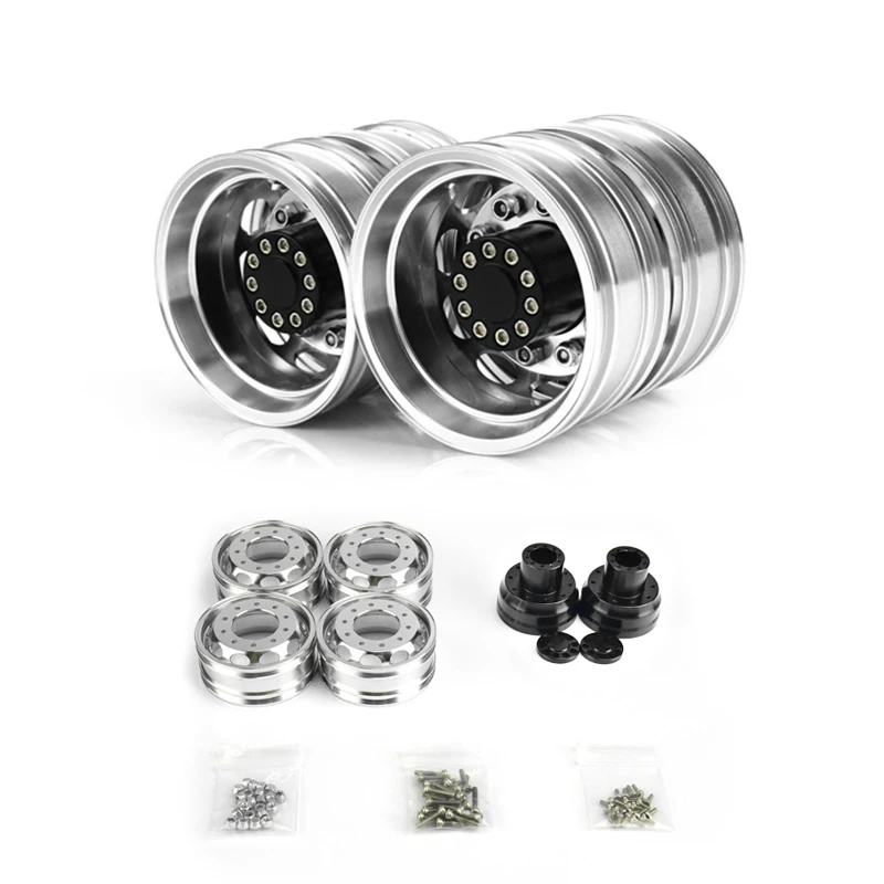 

LESU Metal Simulation Rear Wheel Hub B 10 Holes Spare Parts for 1/14 Tamiyaya RC Tractor Truck Remote Control Model TH02490