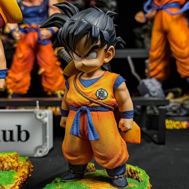 AK Anime Dragon Ball Z Junger Gohan mit Rückenschwert Q-Version PVC-Figur Statue Sammlerstück Q-Version Figurine Desktop-Ornament