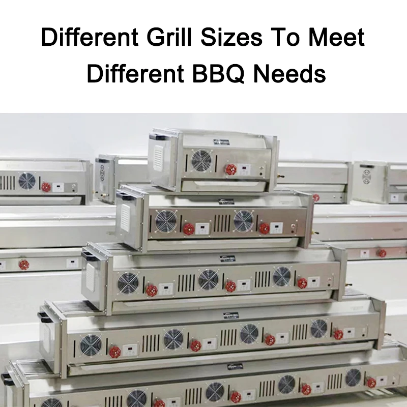Cheap A8 Series Black Gold Heating Tube Gas BBQ Grill for Commercial Use