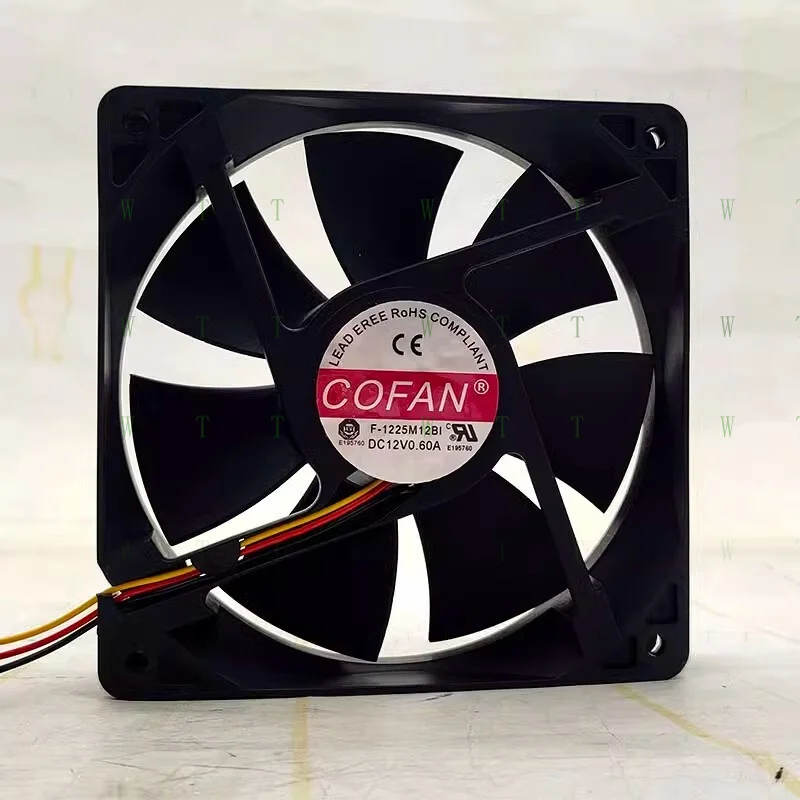 

H 1 pcs COFAN F-1225M12BI 12V 0.60A 12cm axial fan cooling fan