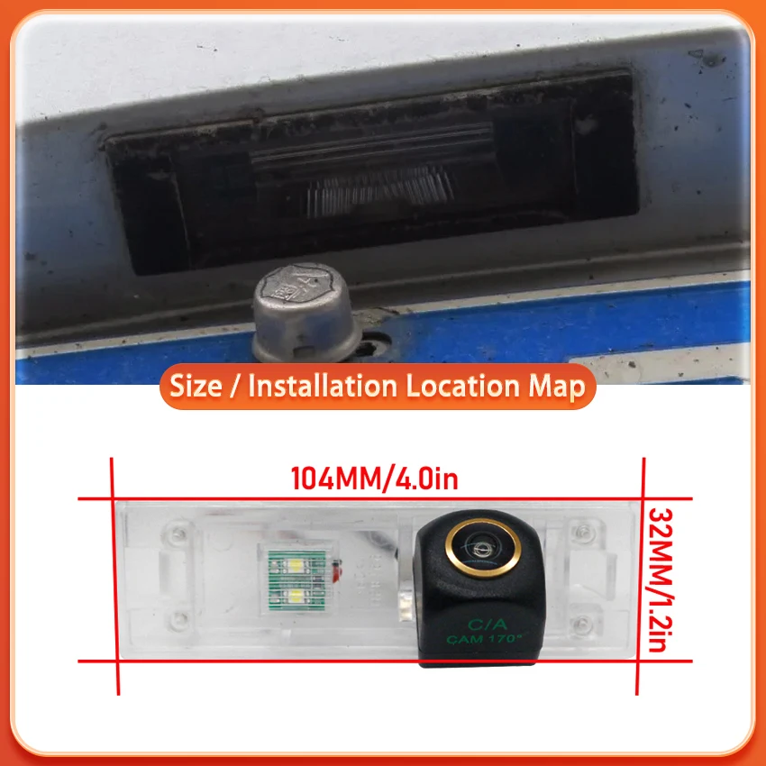 MCCD AHD 1080P Golden 170 Fisheye Car Reverse Backup Rear View Camera For BMW 1 E81 2007-2012 Z8 i3 Mega Mini Clubman Clubvan