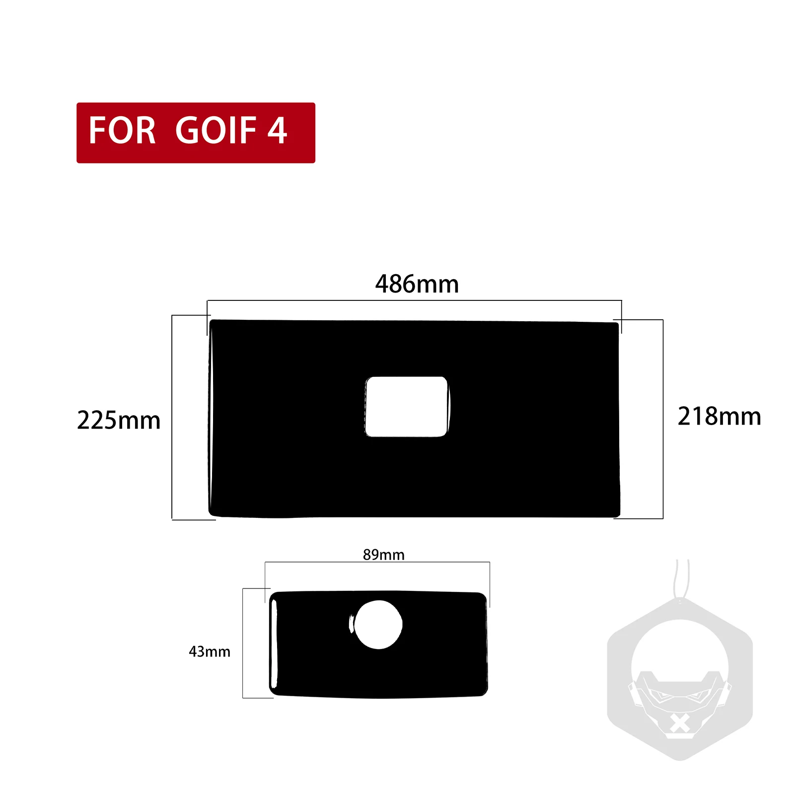 Black Plastic Copilot Storage Handle Panel Interior Trim Sticker For VW Golf 4 MK4 R32 Jetta Bora 1999 2000 2001 2002 2003 2004 view 5