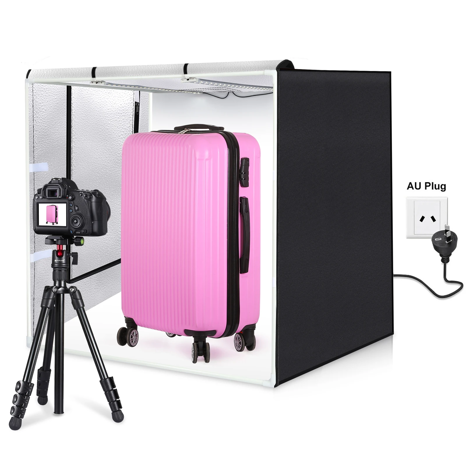 مزود طاقة ليد تيار ثابت PULUZ ، محول طاقة لخيمة استوديو التصوير الفوتوغرافي 80 ، AC-42 V إلى DC 18V ، 3A ، AU ، EU ، المملكة المتحدة ، قابس أمريكي