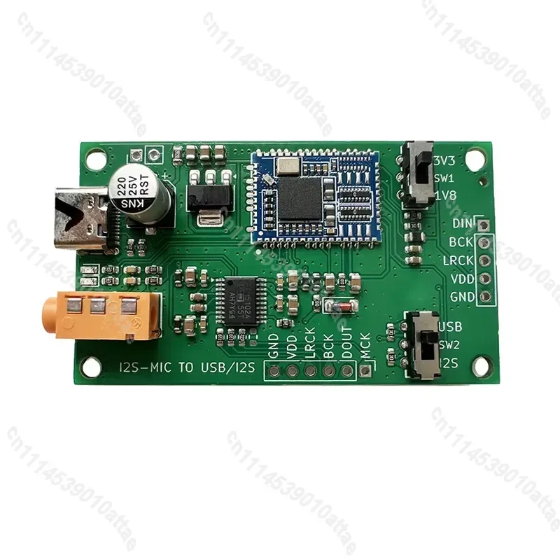 Compatible With IIS Digital Microphone Interface Board 16bit 48kHz USB Sound Card PCM5102 Analog Output Module