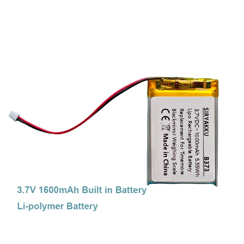 853552 Lipo Rechargeable Battery 3.7V 1600mAh For Timemore Blackmirror Weighing Scale