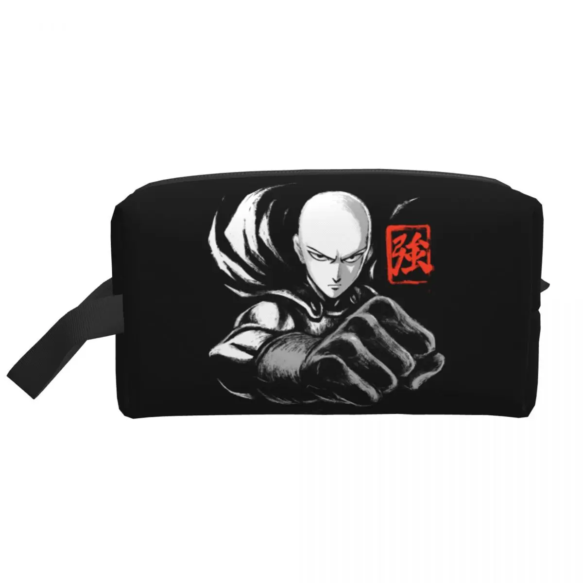 One Punch Man Anime Higiene Pessoal Bag, Strongest Superhero, Saitama Sensei, Maquiagem Cosméticos Organizador, Lady Beauty Armazenamento, Dopp Kit