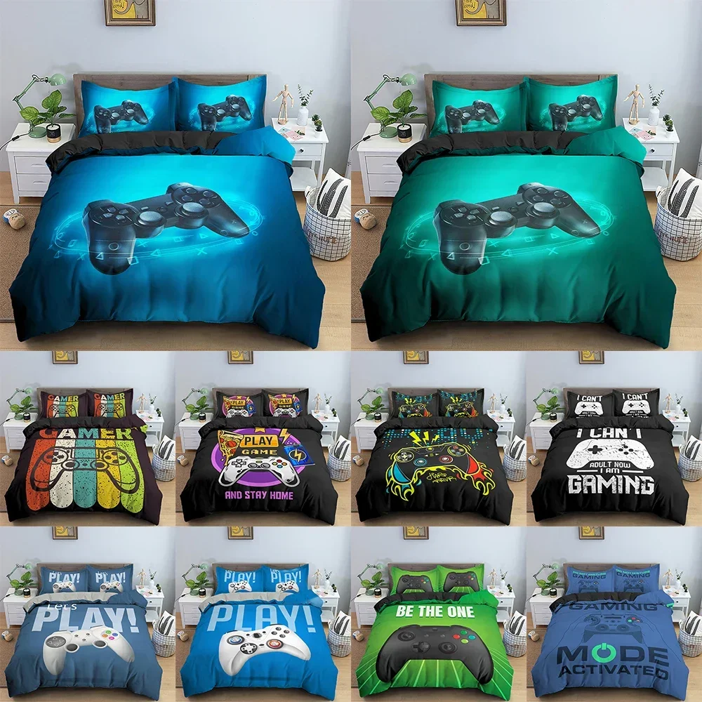 

Game Bedding Set Children Boys Duvet Cover Set Comforter Cover Polyester Quilt Cover Pillowcase Kids Bedding Set Twin Queen King