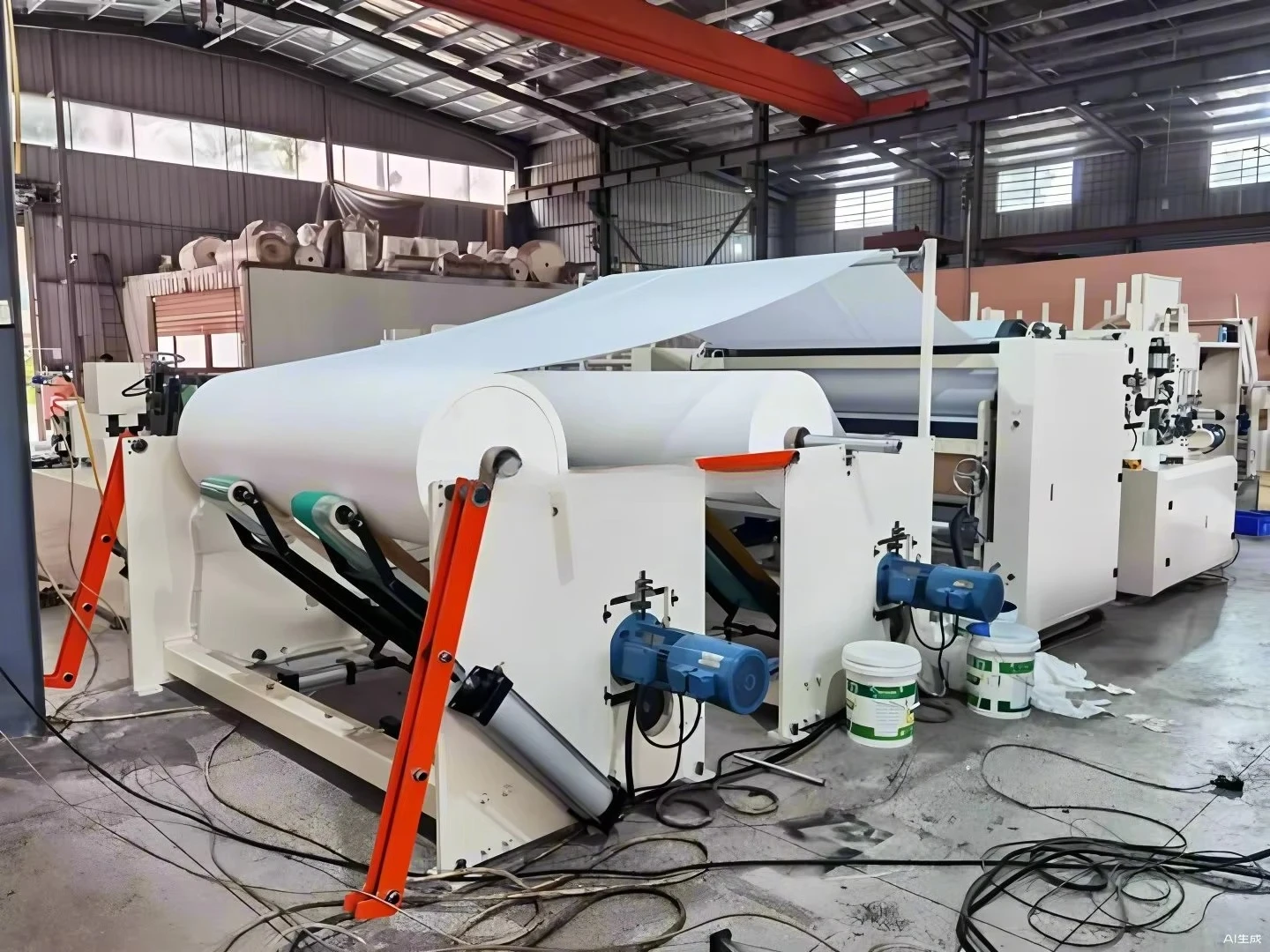 Small Toilet Paper Machine For Sale South Africa 500-800 Rolls/Da ROI 6 Months Free Training Installation Motor Engine Bearing