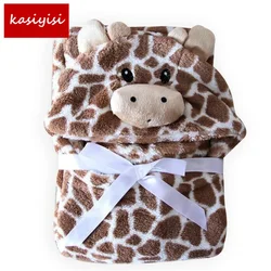 Hooded Animal Baby Blanket Newborn Baby Bath Towel baby Bathrobe Cloak Lovely Soft Sleeping