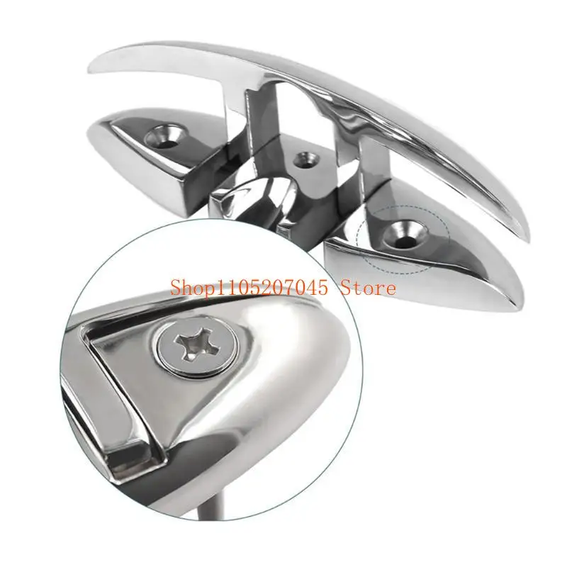 

37cd Watertight Deck Mount Stainless Cleat Prevents Seawater Intrusion On Vessels
