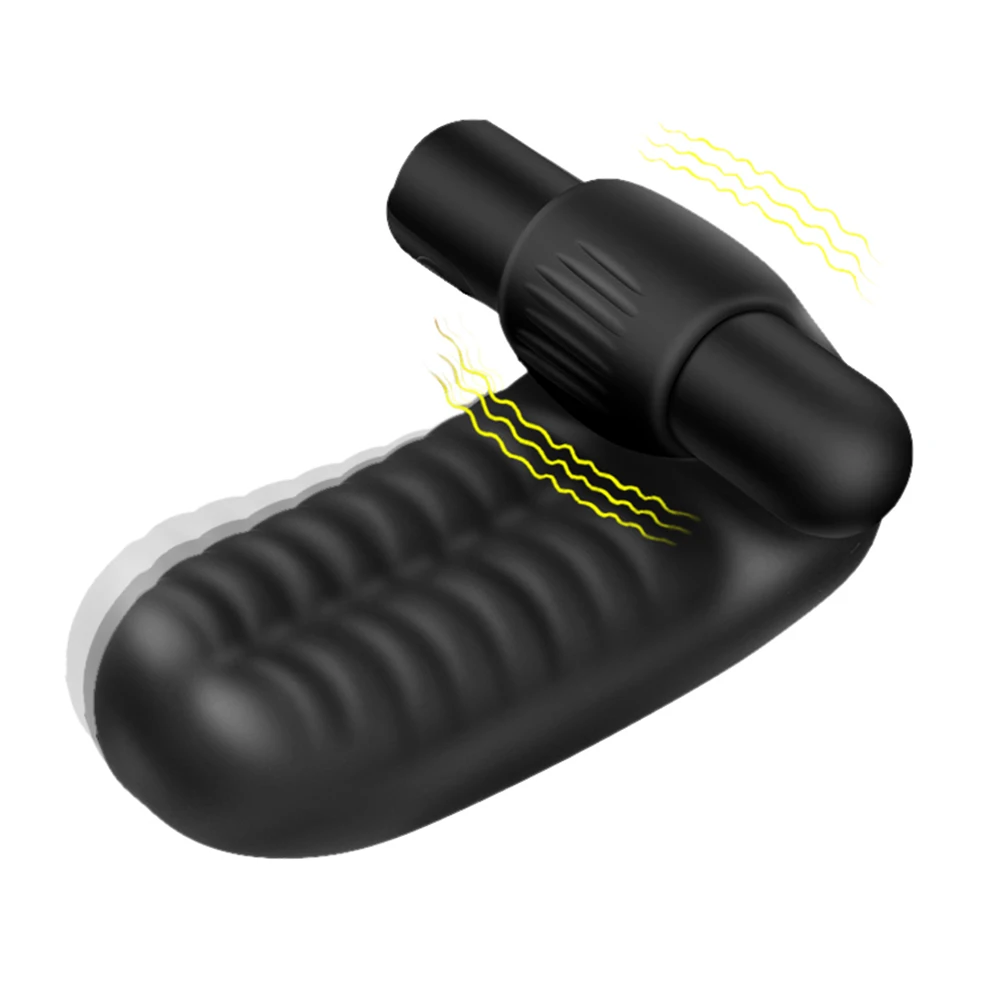 Vibrador de dedo de silicona para mujer, estimulador de clítoris, vibrador de punto G, masajeador de estimulación del clítoris, masturbación femenina, producto sexual