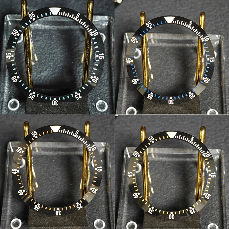 

Diving Watch Bezel Insert 38MM×30.5MM 60 Minute Scale Ceramics Sloping SUB Bezel Insert Fits SKX007 SKX009 SPB Series Watch Case