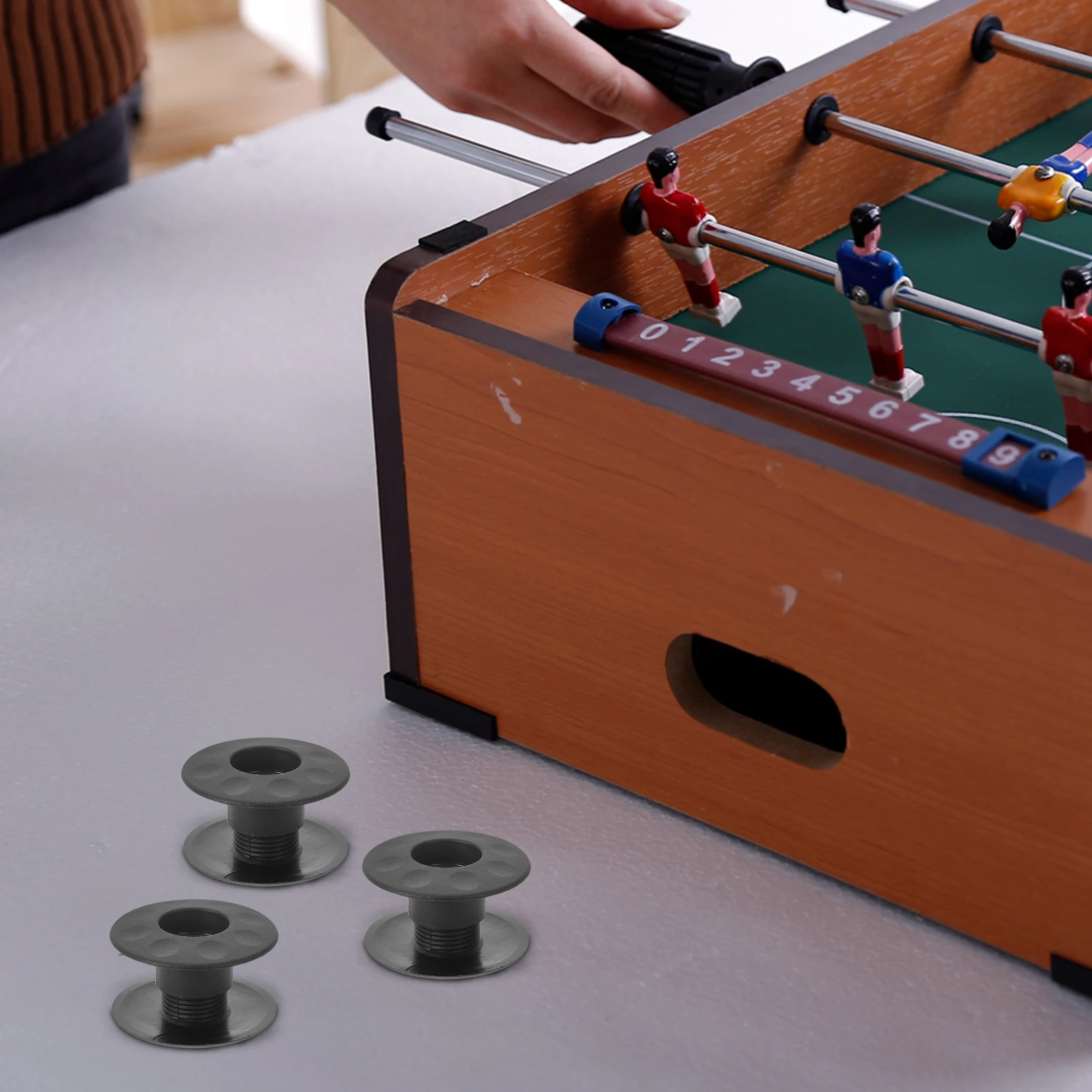 

10pcs Foosball Bearing Bushing Black Thickened Replacement Parts Sturdy Table Football Machine Smooth Professional