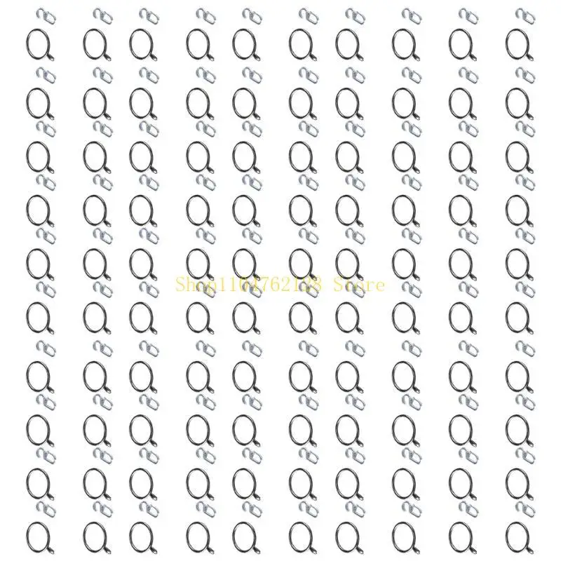 100Pieces Quality Window Curtain Rings 30mm Internal Diameter Eyelets For Poles And Rod Drapery Hanging Drapes Rings best sale