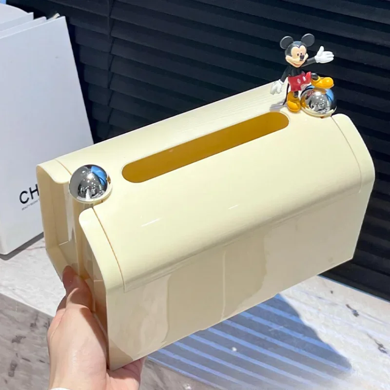 

Cream Air Suction Cup Toilet Tissue Box Hand Wipe Carton Wall-mounted Desktop Kitchen Pumping Carton Toilet Shelf