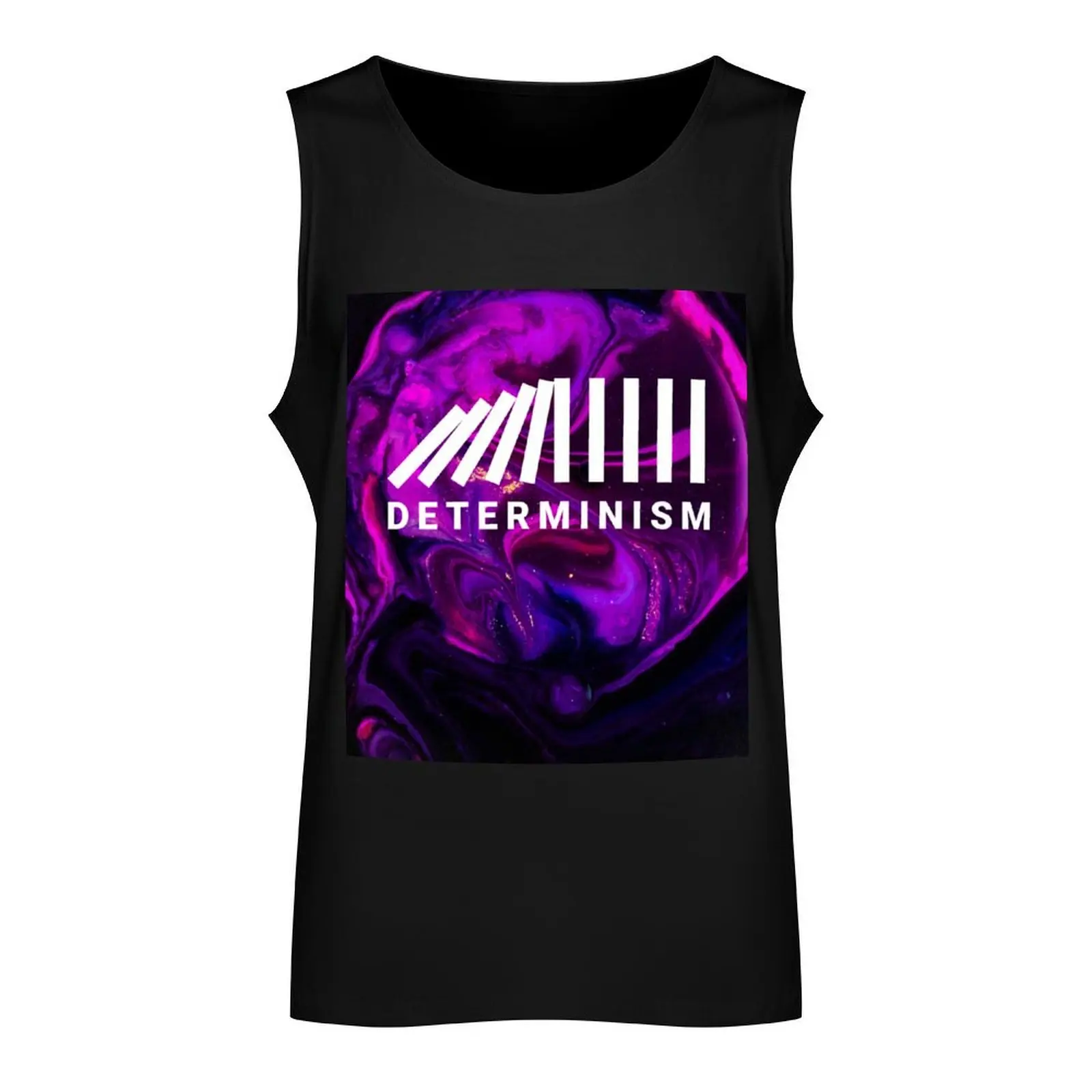 Determinism philosophy print- Causality Tank Top gym for men Top summer Men's gym clothing Men gym sportswear