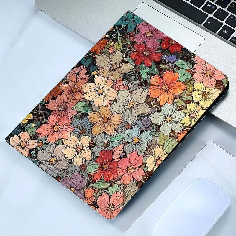 

Элегантный чехол с цветочным рисунком камелии для Vivo IQOO Pad Pad2 Pad3 Pad5 Air SE Pro 11 11,5 12,1 12,3 13 дюймов, складной чехол для планшета