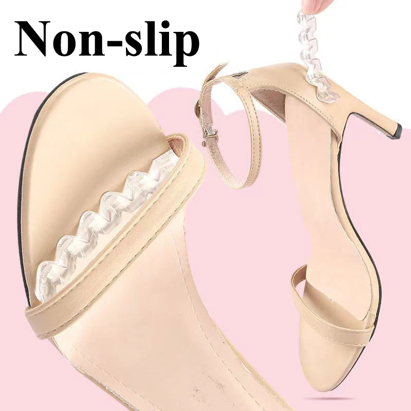 

Women Silicone Forefoot Insert Invisible Metatarsal Pads High Heels Sandals Non-slip Foot Care Cushion Pads for Feet Pain Relief