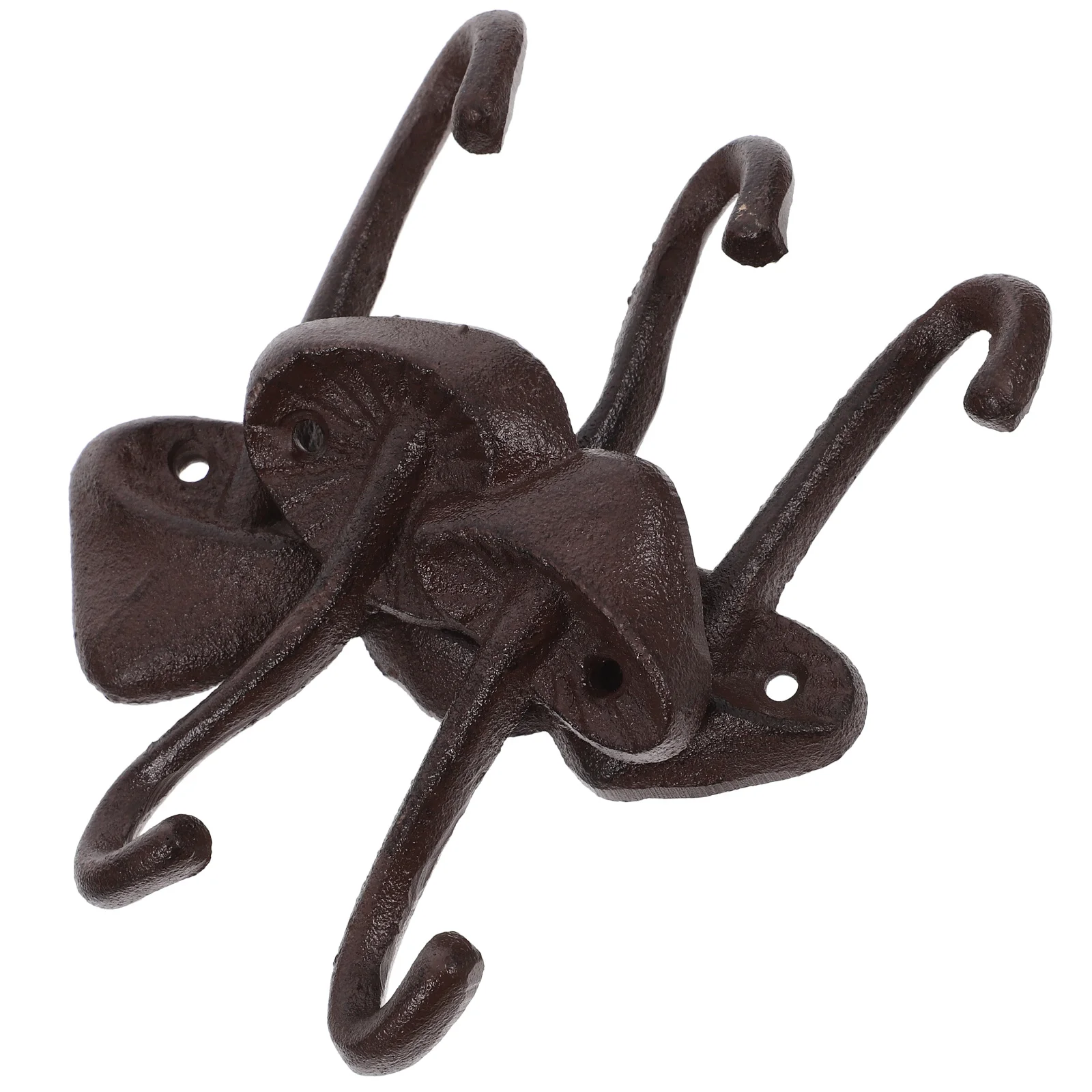 2 Pcs Cast Iron Mushroom Hook Bag Hooks for Wall Vintage Ordinary Multifunctional Mounted Holder Purse