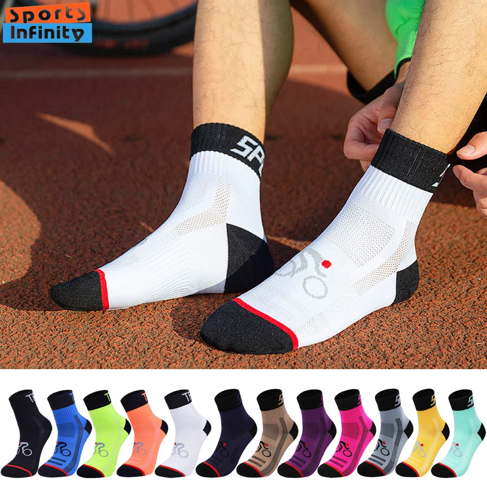 

Quick Drying Professional Cycling Socks Men and Women Fashion Marathon Running Socks Outdoor Fitness Wear-resistant Sports Socks