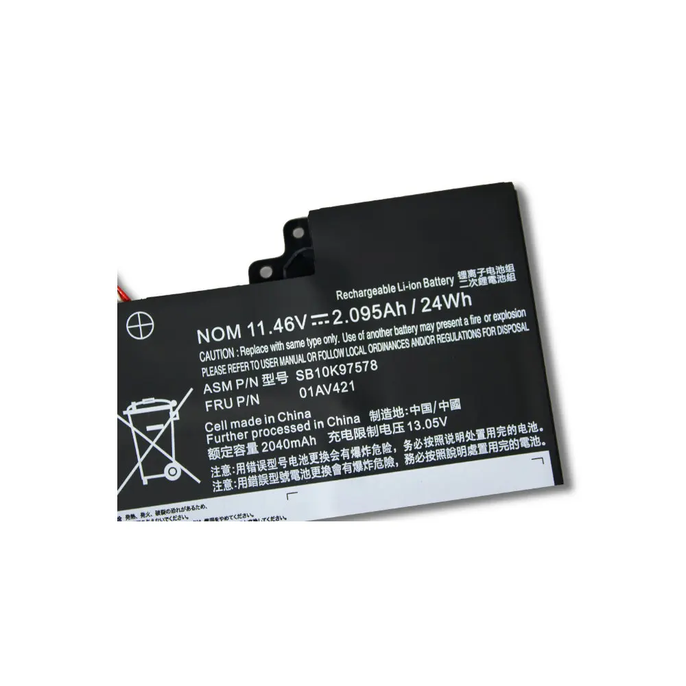 11.46V 24Wh 01AV419 Laptop Battery For Lenovo ThinkPad T470 T480 A475 A485 TP25 01AV421 01AV489 01AV420 SB10K97576 SB10K97578