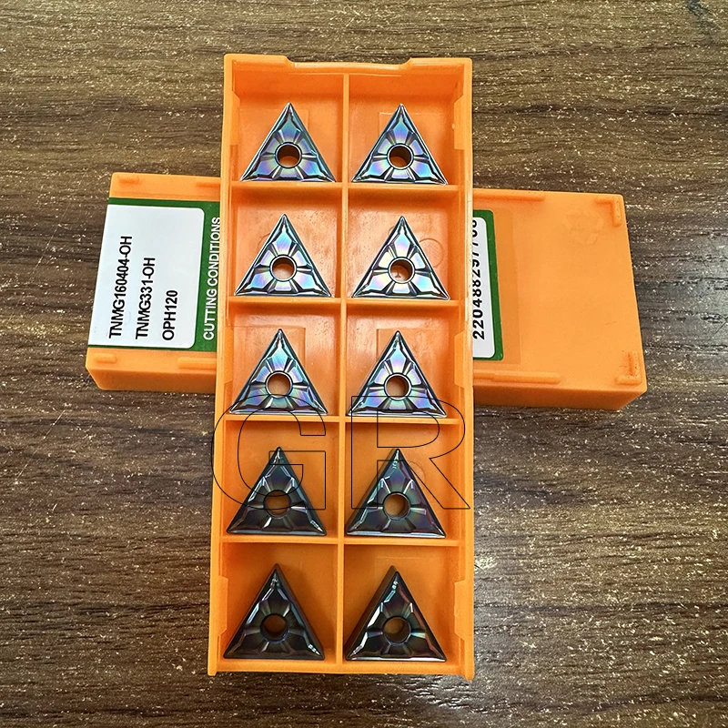 

10PCS TNMG160404-OH OPH120 TNMG331-OH / TNMG160408-OH OPH120 TNMG332-OH Nano Blue Carbide Turning Insert for 40-60HRC Metal Cut