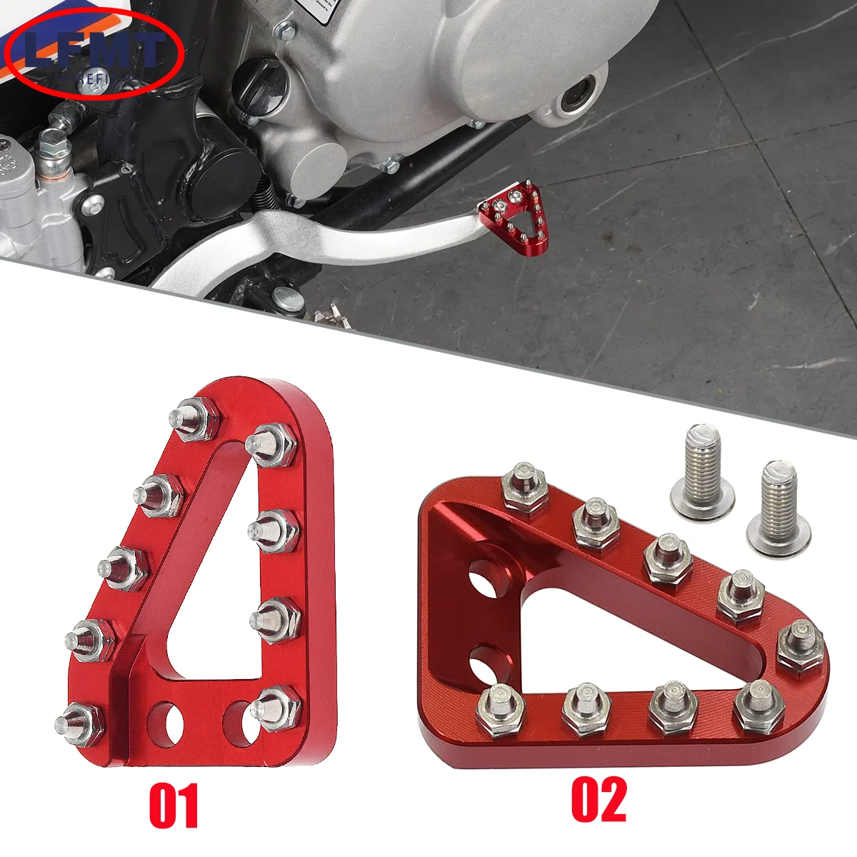 Dirt bike retrofit 01+02 triangle brake head For KTM XC XCF XCW SX SXF EXC EXCF TE TX FX TC FC 125 250  300 350 450 500 530 501
