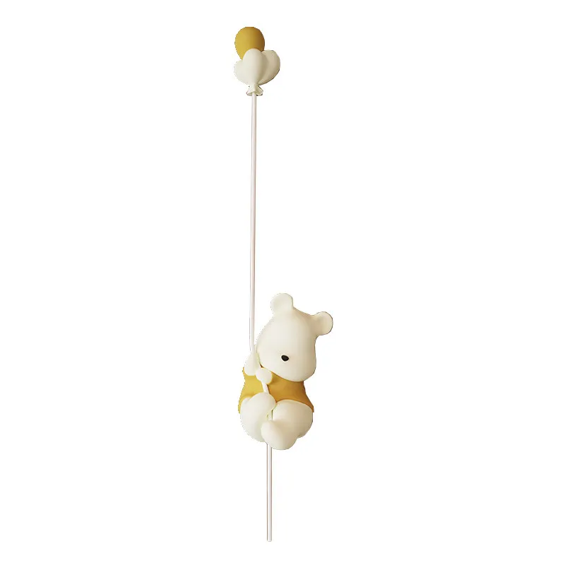 

Premium bedroom bedside lamp French creative TV background wall cartoon bear decorative wall lamp 2026 new