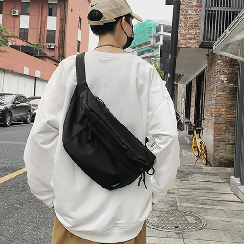 2024 Casual Sport Crossbody Chest Bag Trend marsupio Hip Pack Street Style donna borse da cintura capacità Nylon marsupi Unisex