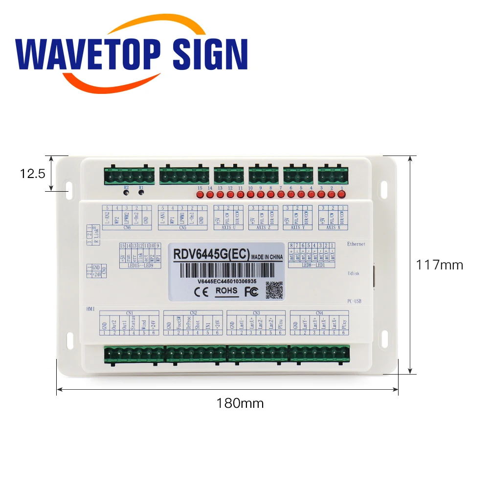 WaveTopSign Ruida RDV6445G CCD Visual RDVision Laser Control System for Laser Cutting Engraving Machine