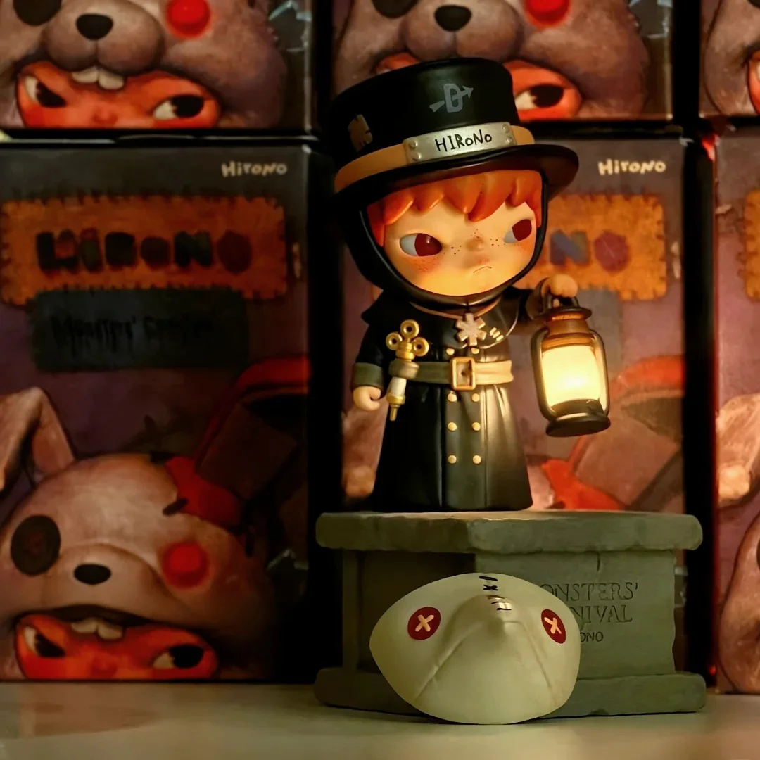 جديد حقيقي هيرونو وحوش كرنفال سلسلة صندوق أعمى المد اللعب المشهد سطح المكتب الديكور تحصيل لعبة مجسمة الهدايا