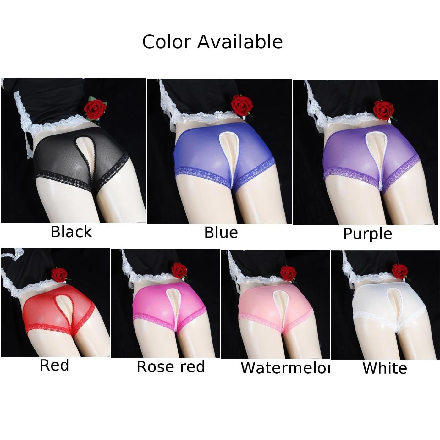 Стильные кружевные трусы-бикини, трусики-мешочки, мужские и женские, нейлоновая ткань, доступны различные цвета, размер M XL