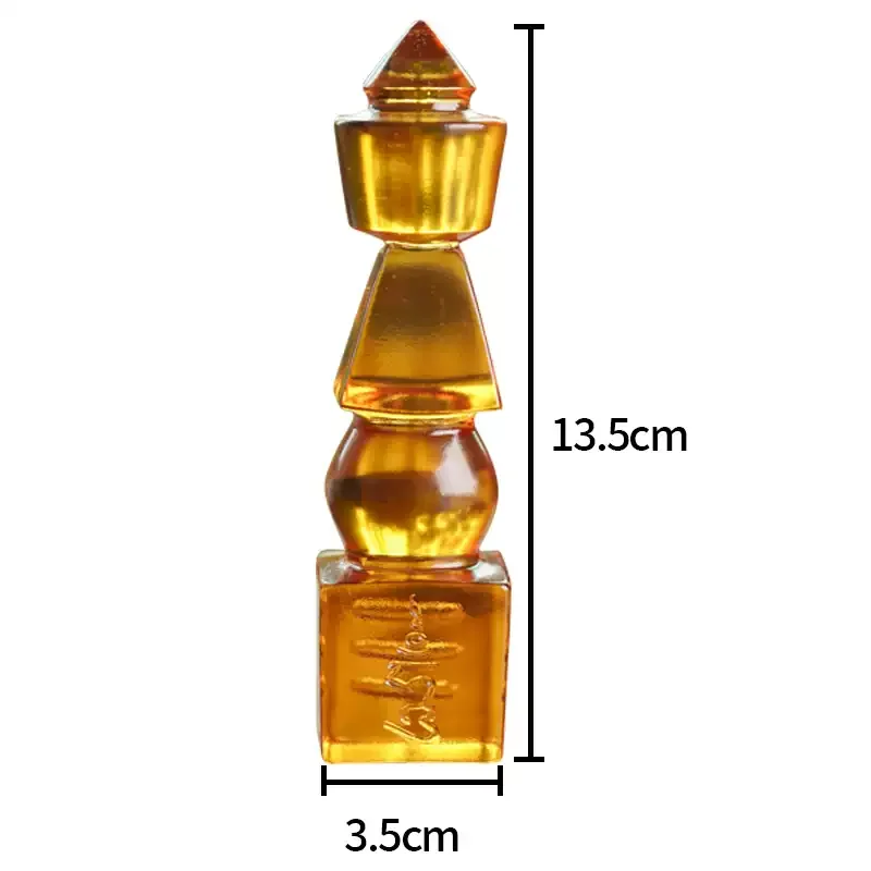 Blessing & Meditation,with Scripture & Installation Liuli Five-Element Pagoda (Wheel Tower) for Buddhist Altar