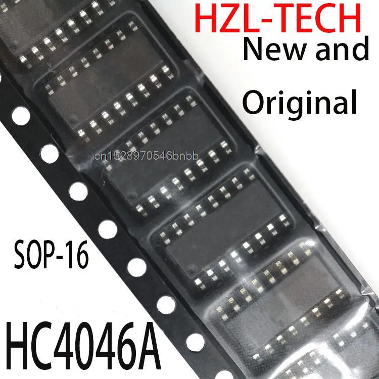 10PCS New and Original 74HC4046AD SOP-16  74HC4046 SOP MC74HC4046AD SOP16 74HC4046A  MC74HC4046A HC4046A