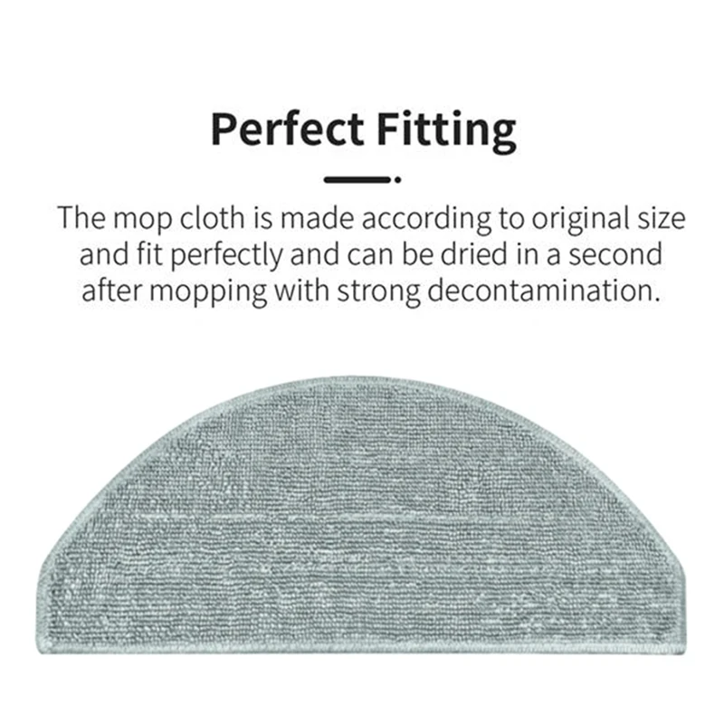 17PCS Replacement Parts For Roidmi Eve CC / SDJ12RM Robot Vacuum Cleaner Main Side Brush Hepa Filter Mop Cloth Dust Bag