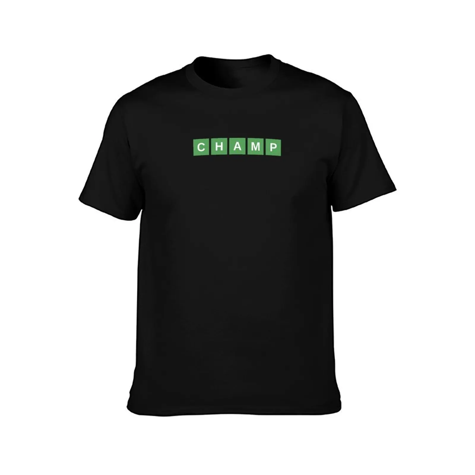 Wordle Champ T-Shirt, Summer Casual Cotton Tee, Oversized Streetwear Tops, Vintage Graphic Print, Loose Fit Short Sleeve