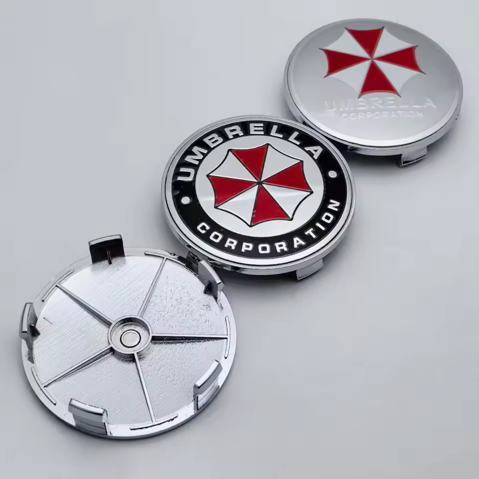 4x 68mm Umbrella Nabendeckel Radkappen Radnabendeckel – Bild 4