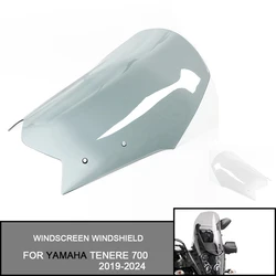 For Yamaha TENERE 700 2019-2024 2023 Tenere700 Wind Screen Shield Airflow Deflectors Accessorie Motorcycle Windshield Windscreen