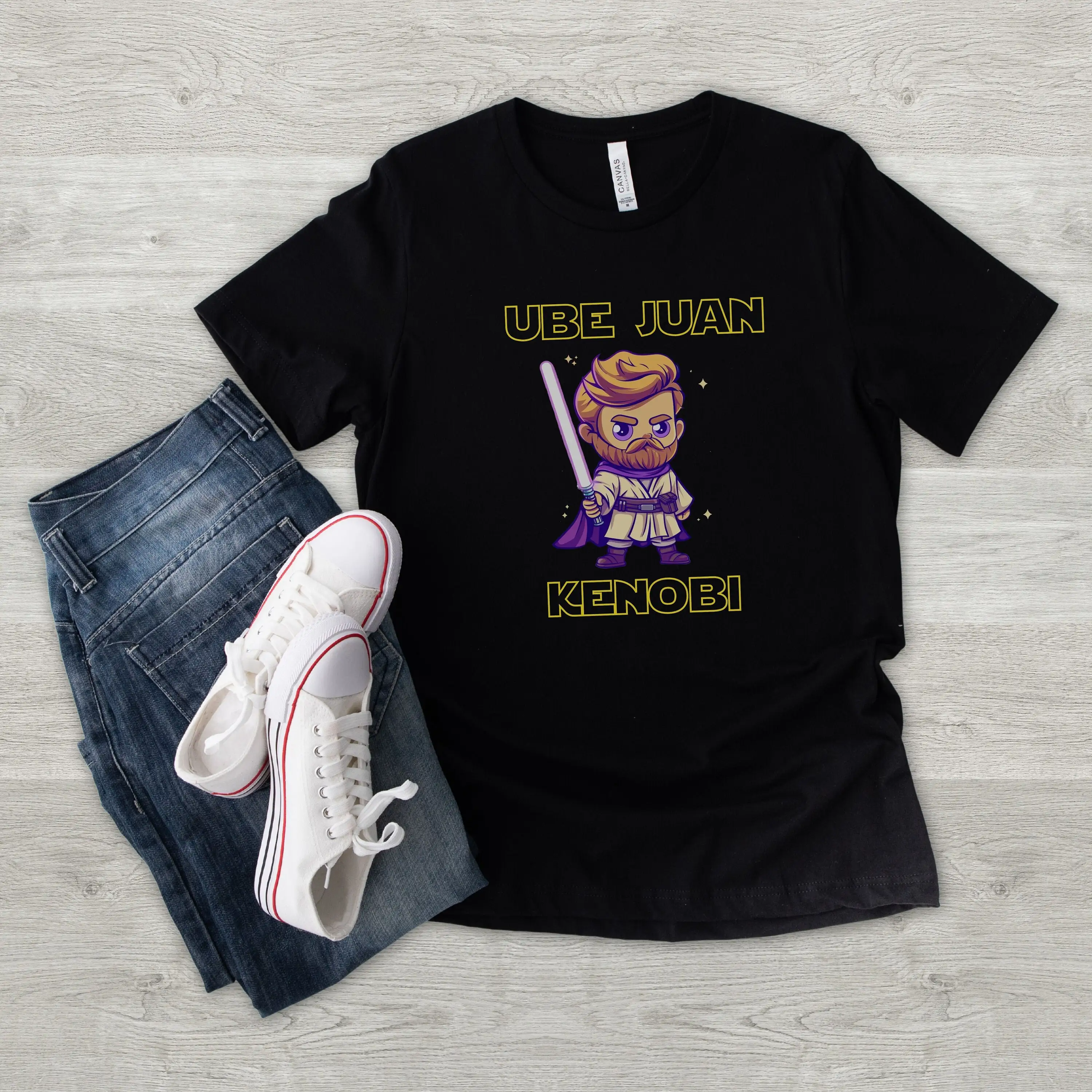 Ube Wan Kenobi T Shirt Galactic Guardian For The Purple Yam Lover And Fan Of Force Sensitive Peacekeeper Filipino Humor