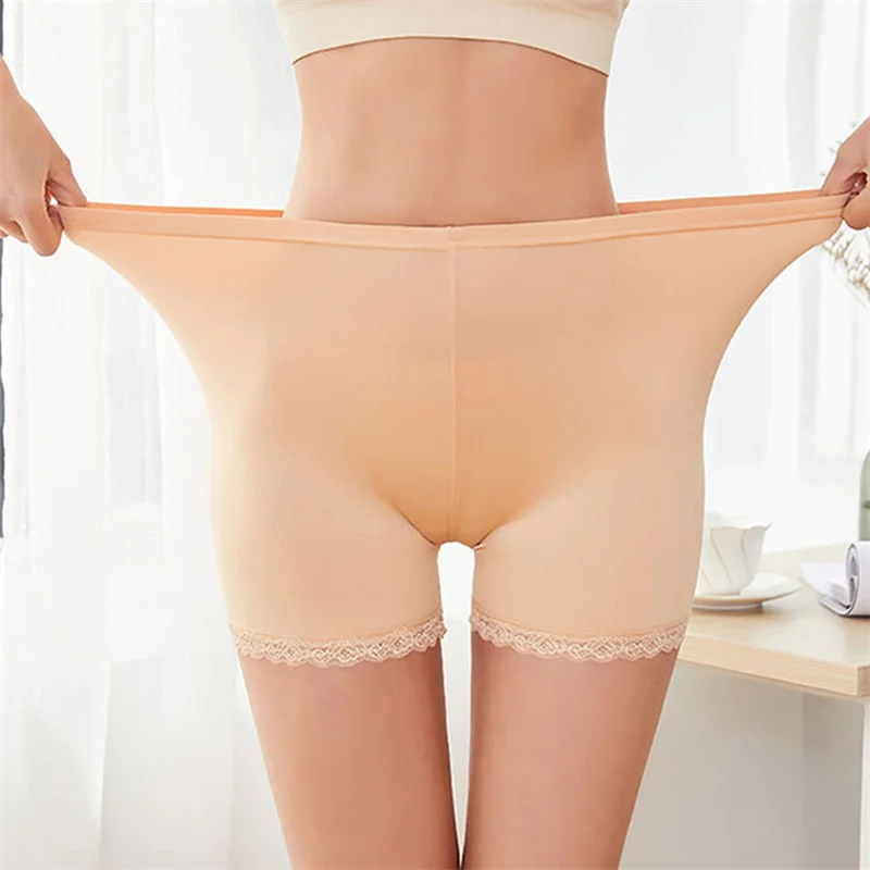 Seamless Underwear Safety Short Women Short Pants Lace Boxers Slim Panties