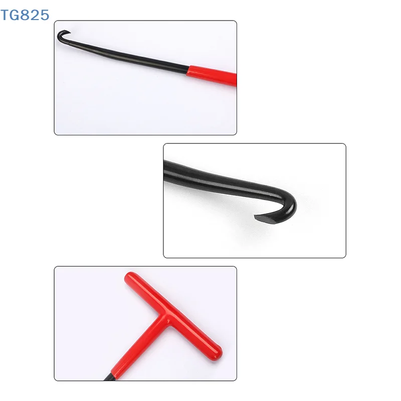 【AN】【AN】1Pc Exhaust Spring Puller Repair Tool For Springs Removal Motorcycle Exhaust Spring Hook T Shaped Handle Installer Hooks