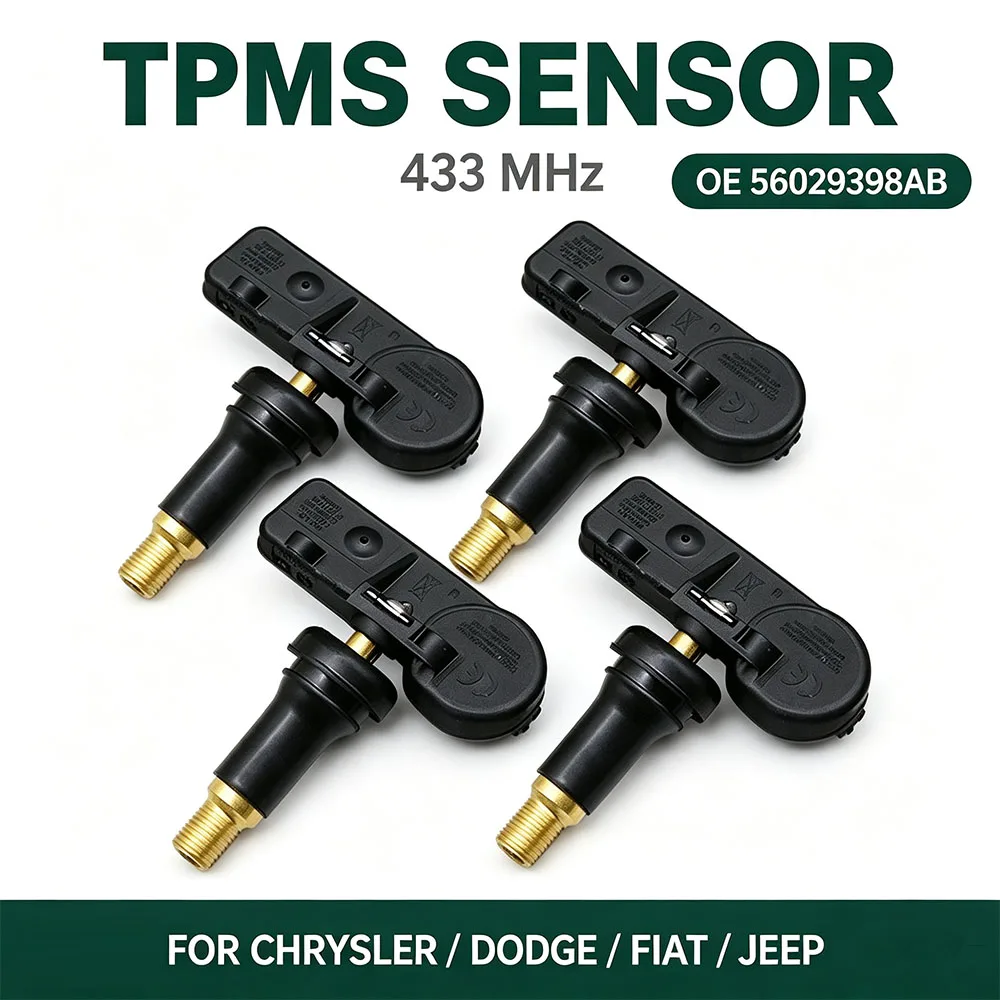 1/4pcs TPMS Sensor 433MHz 56029398AB For Dodge Charger Challenger Durango Grand Caravan Tire Pressure Monitoring Systems Parts