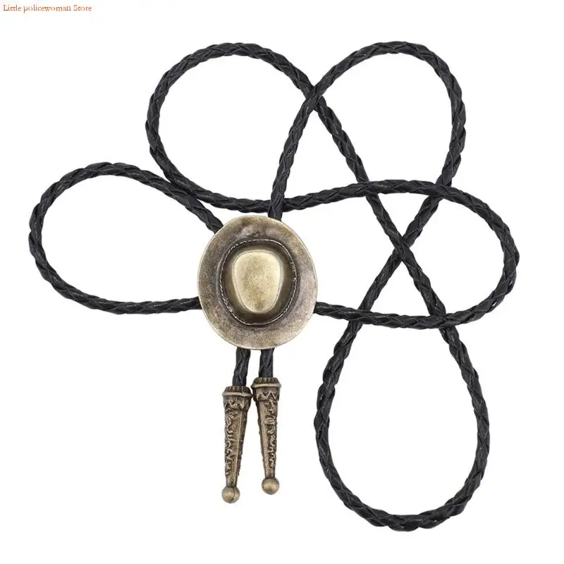 F92D MEN GENTERS WESTRY BOLO TIE COWBOY HAT HAT METAL